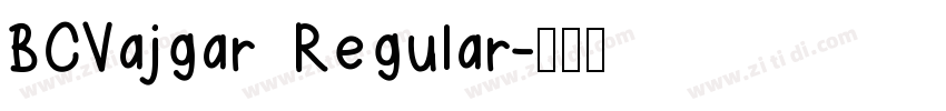 BCVajgar Regular字体转换